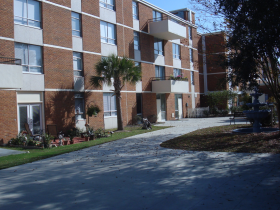 Rear View of Residential Building