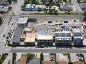 Aerial View of Construction Site