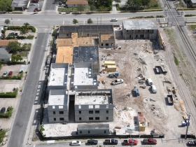 Aerial View of Construction Site