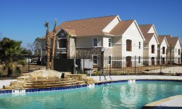 Residential Building and Pool Area