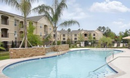 Pool and Residential Building View