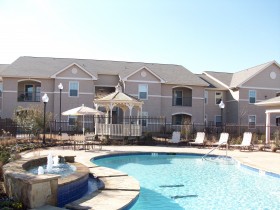 Pool and Residential Building View