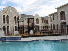 Pool and Residential Buildings