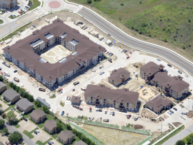 Aerial View of Construction Site