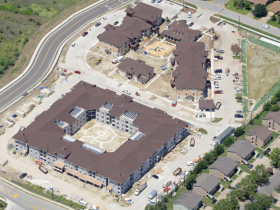 Aerial View of Construction Site